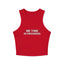 Me Time in Progress Yoga & Pilates fitted Micro-rib Racer tank Solid Red Blend