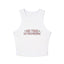 Me Time in Progress Yoga & Pilates fitted Micro-rib Racer tank Solid White Blend