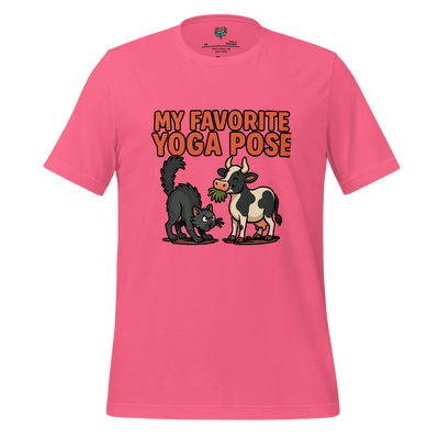 My Favorite Yoga Pose is Cat/Cow Shirt Charity Pink