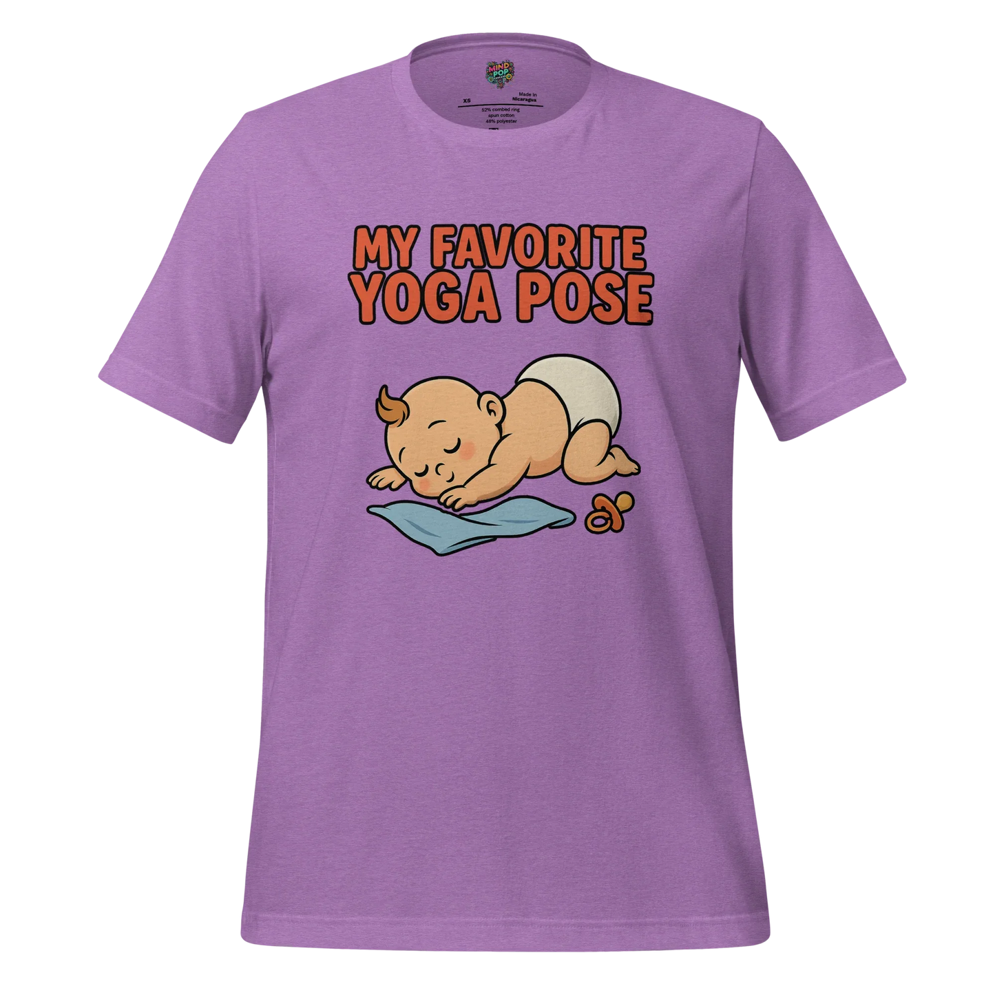 My Favorite Yoga Pose is Childâ€™s Pose Shirt Heather Team Purple