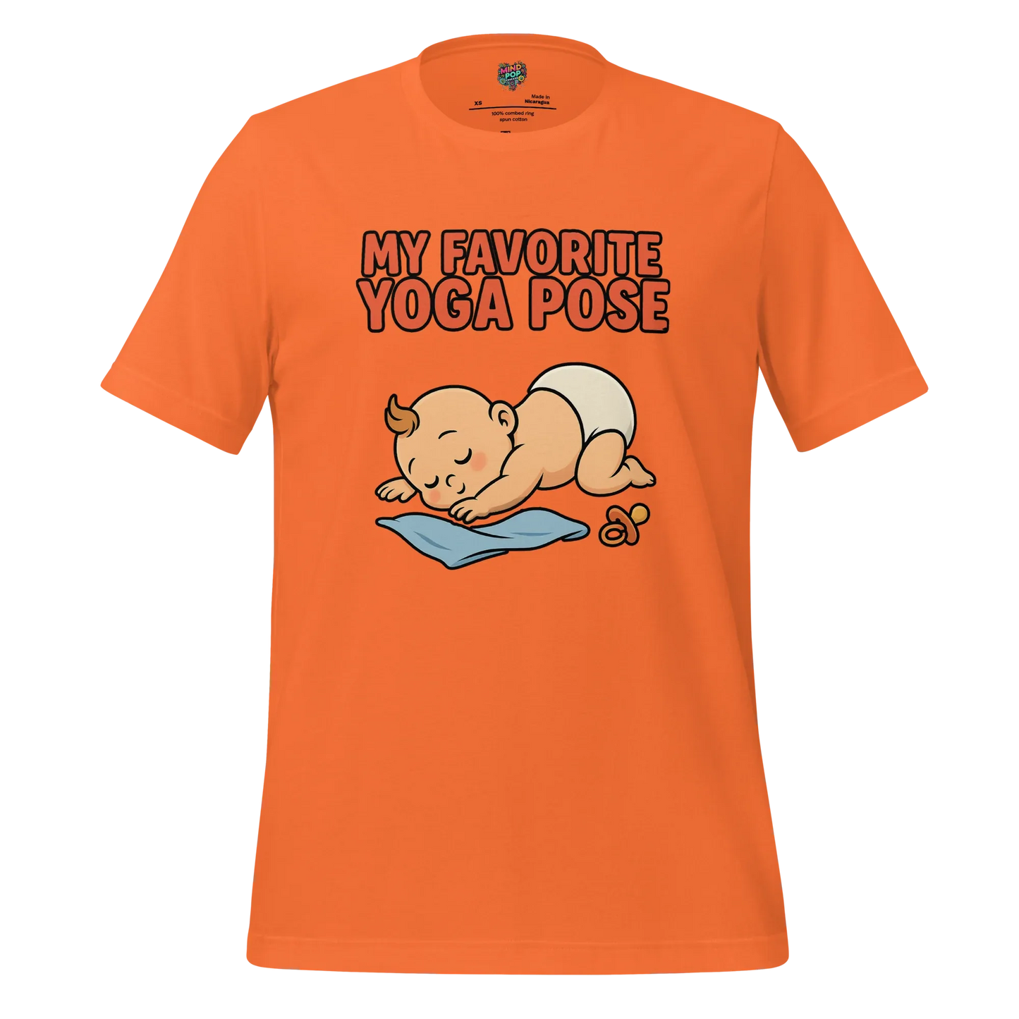 My Favorite Yoga Pose is Childâ€™s Pose Shirt Orange