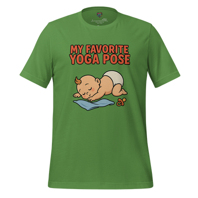 My Favorite Yoga Pose is Childâ€™s Pose Shirt Leaf
