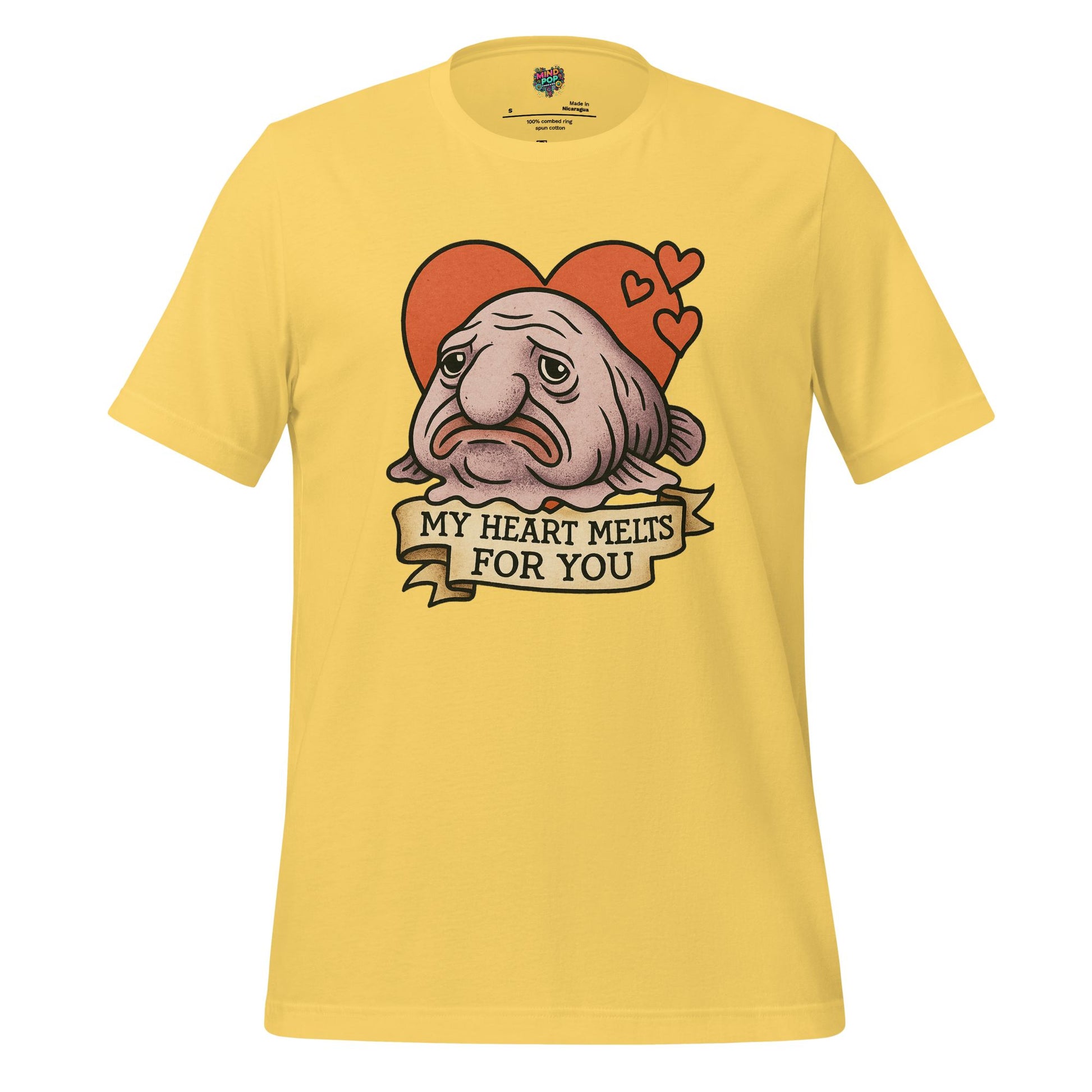 Heart Melts For You - Blobfish Tee Yellow