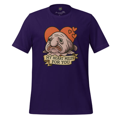 Heart Melts For You - Blobfish Tee Team Purple