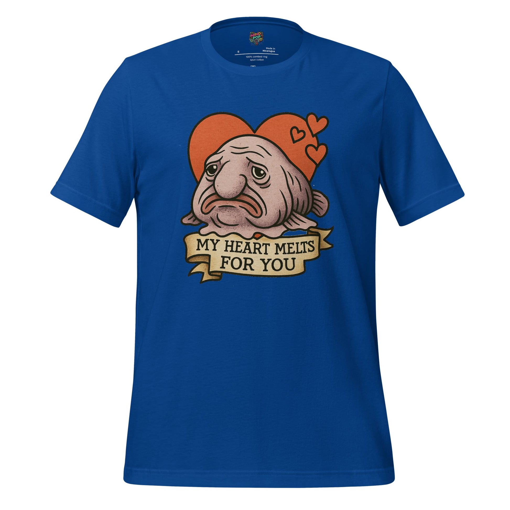 Heart Melts For You - Blobfish Tee True Royal