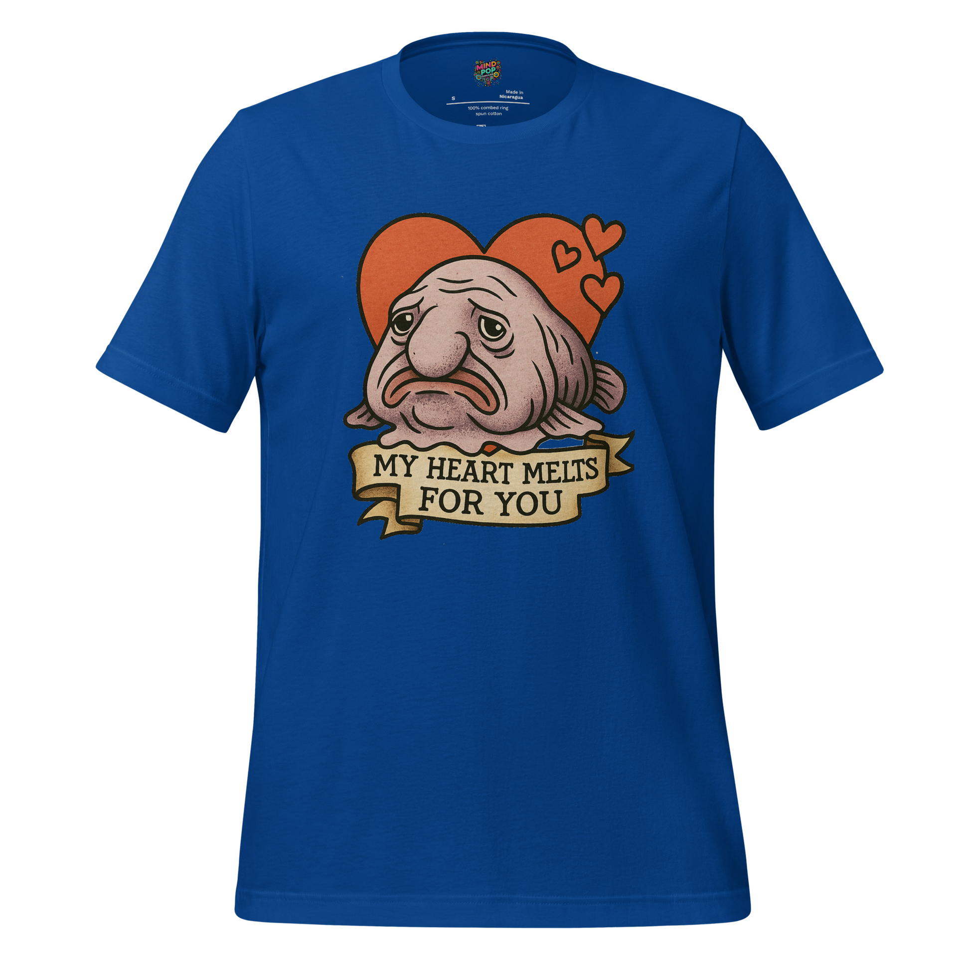 Heart Melts For You - Blobfish Tee True Royal
