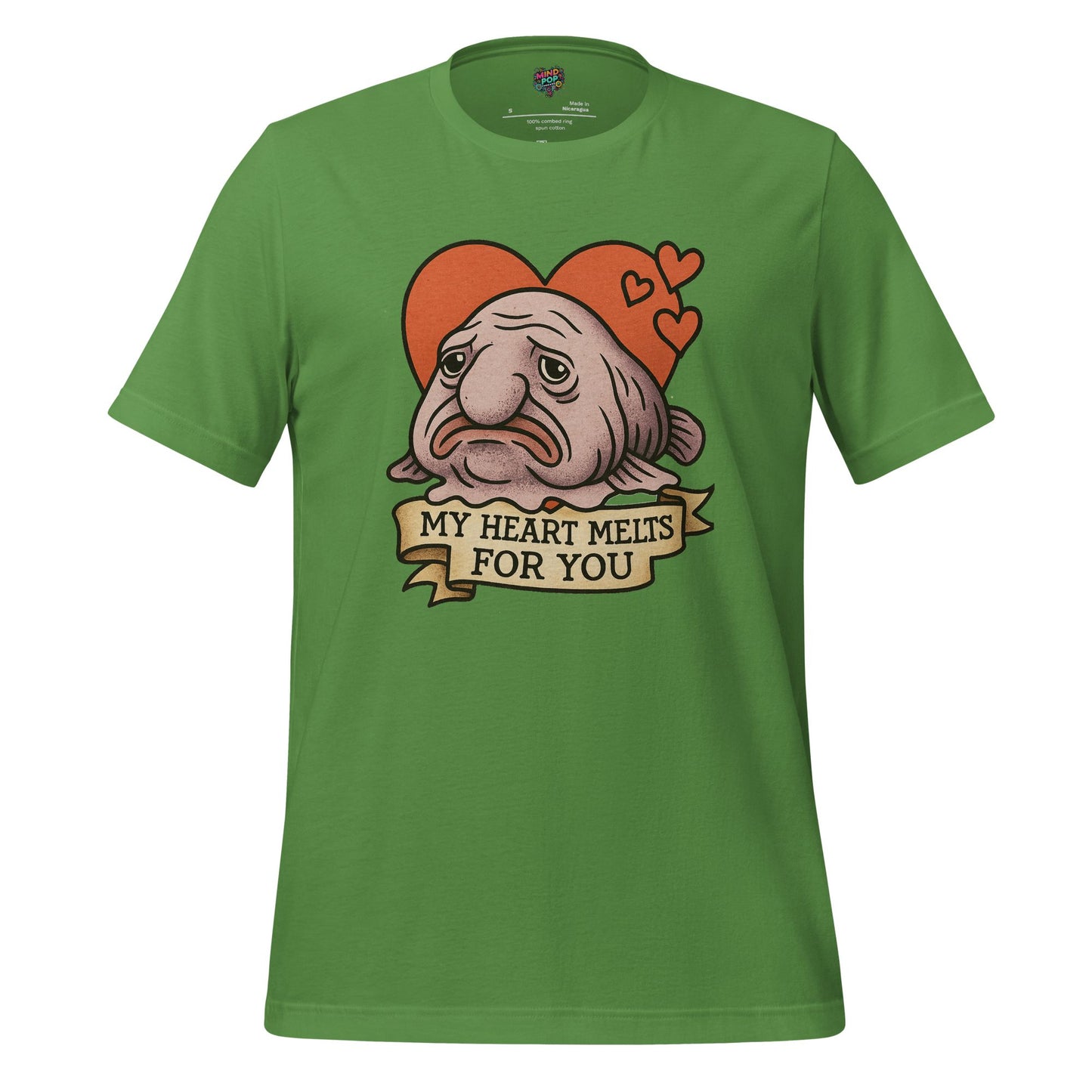 Heart Melts For You - Blobfish Tee Leaf