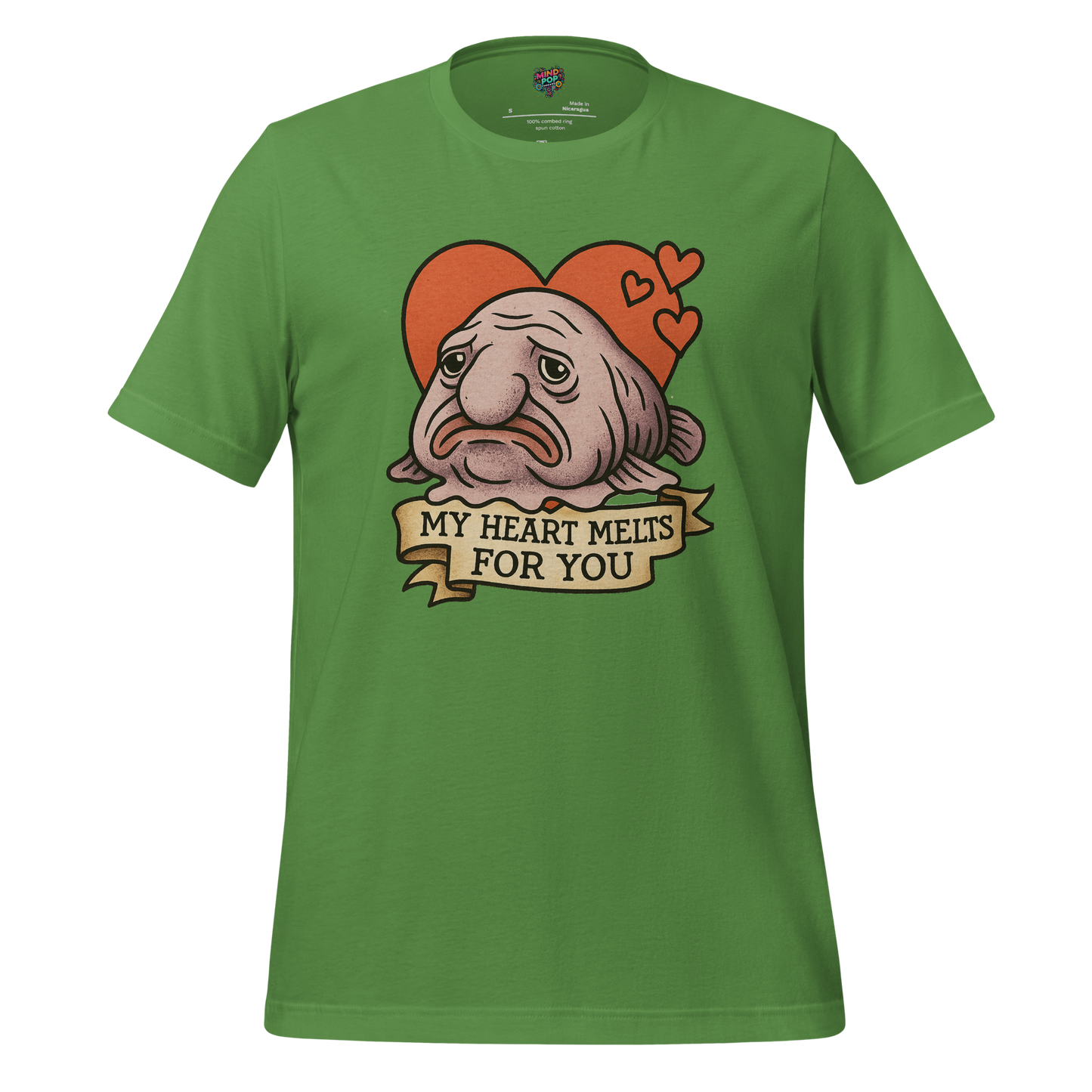 Heart Melts For You - Blobfish Tee Leaf