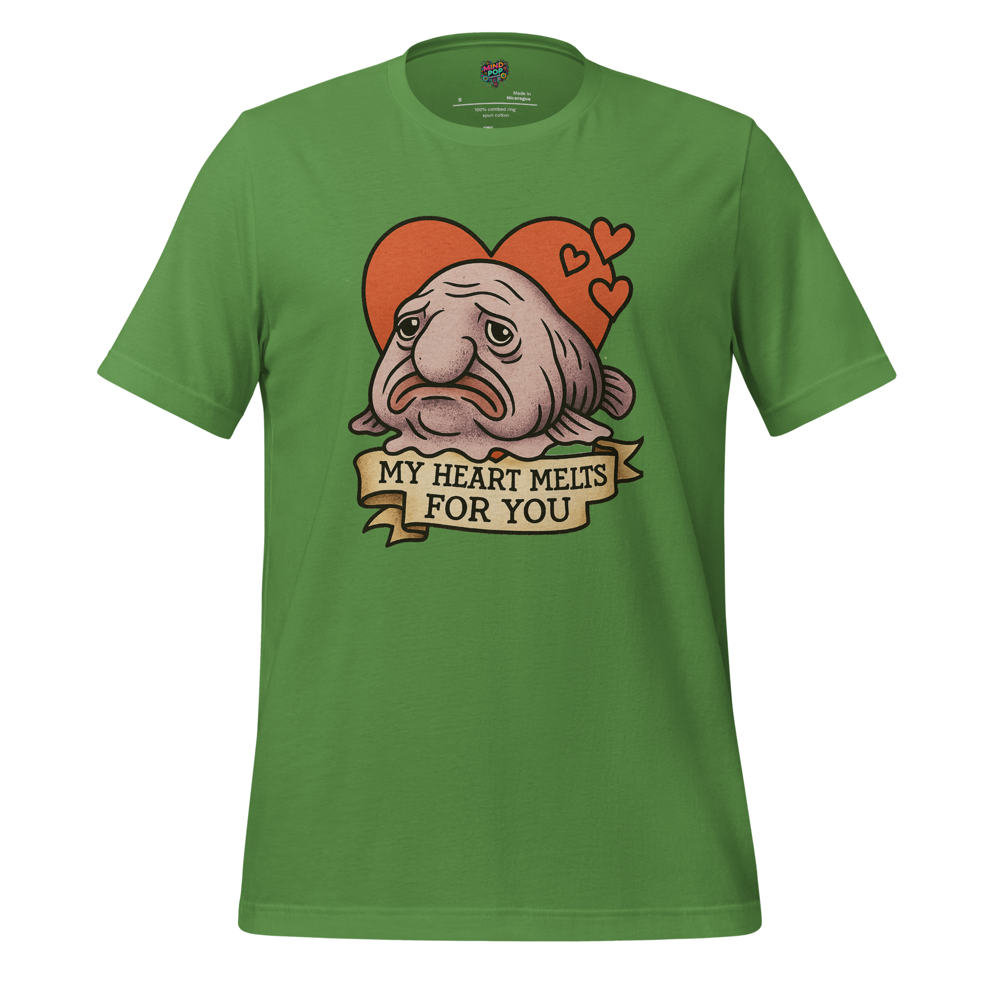 Heart Melts For You - Blobfish Tee Leaf