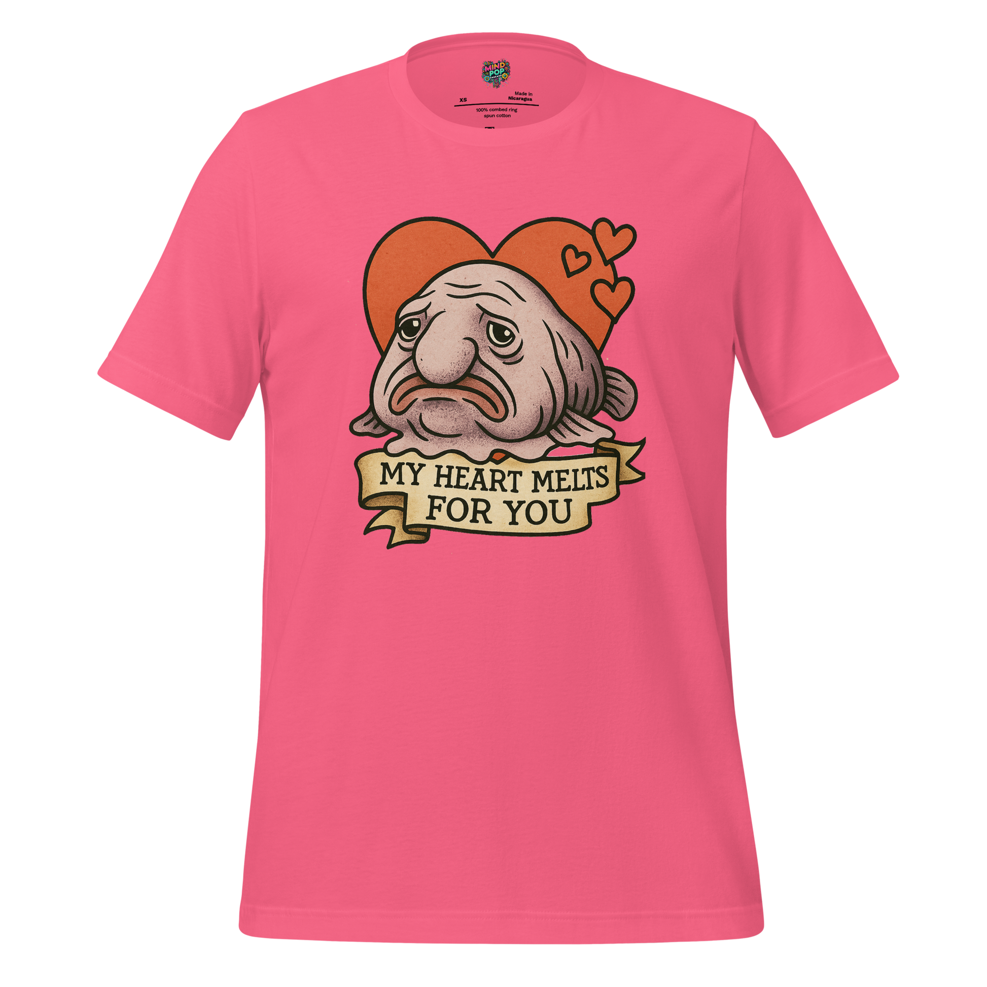 Heart Melts For You - Blobfish Tee Charity Pink