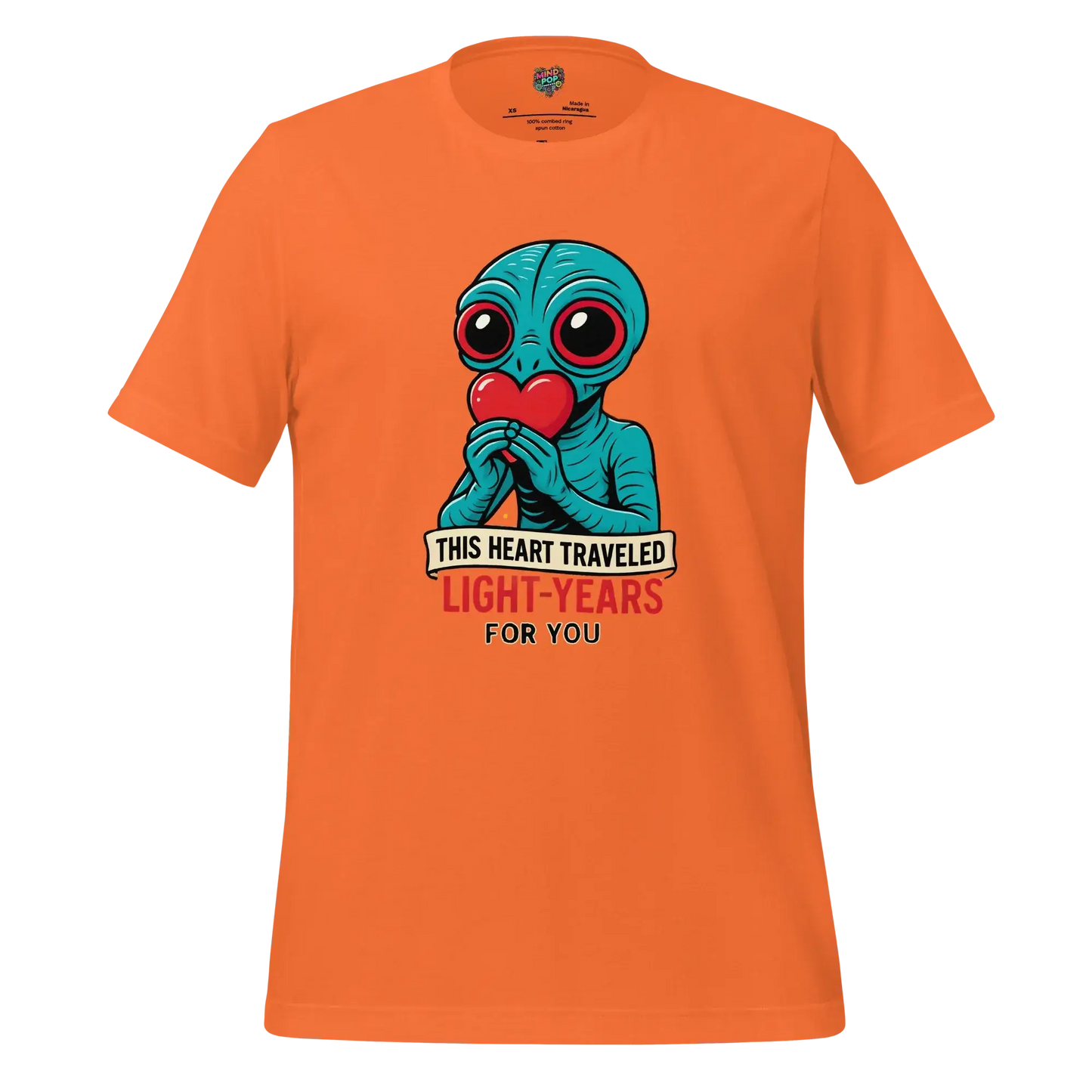 Light Years For You - Alien Love Shirt Orange