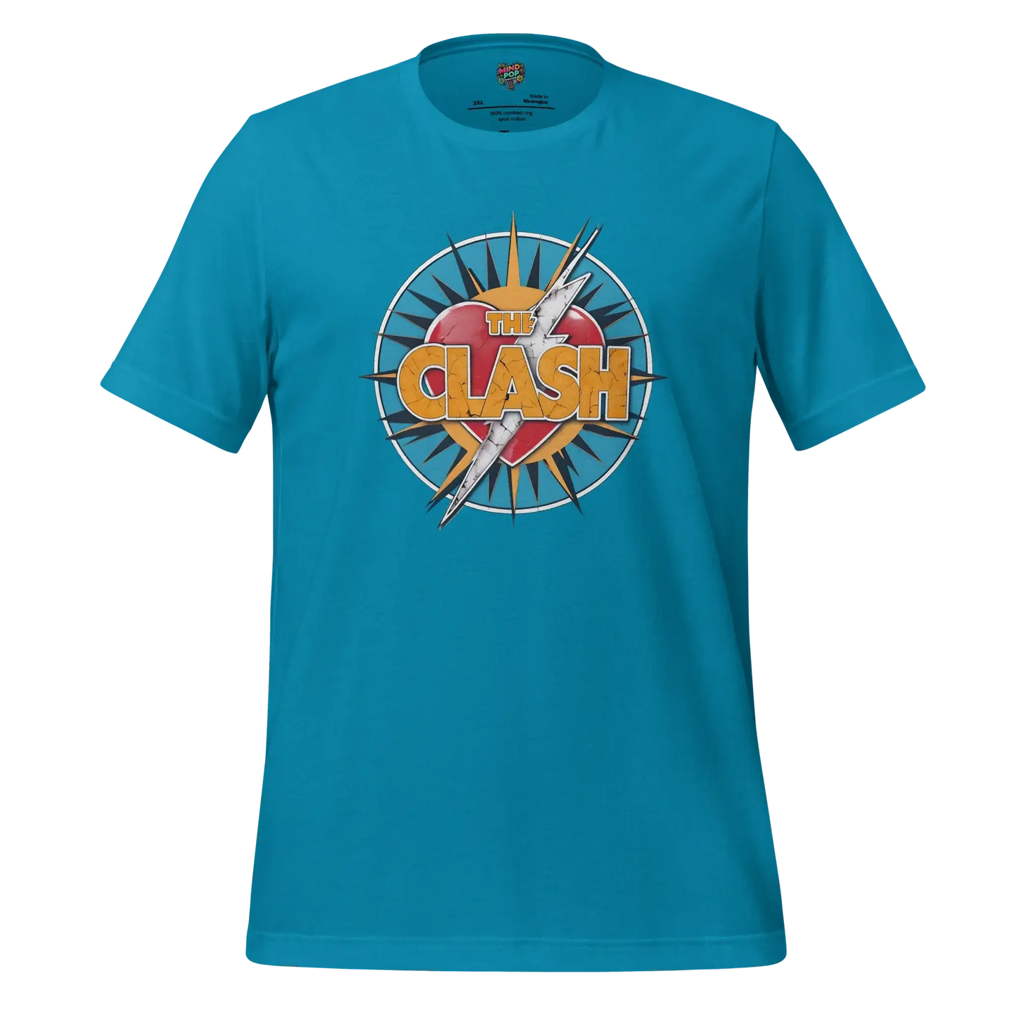 My Hero The Clash Shirt Aqua