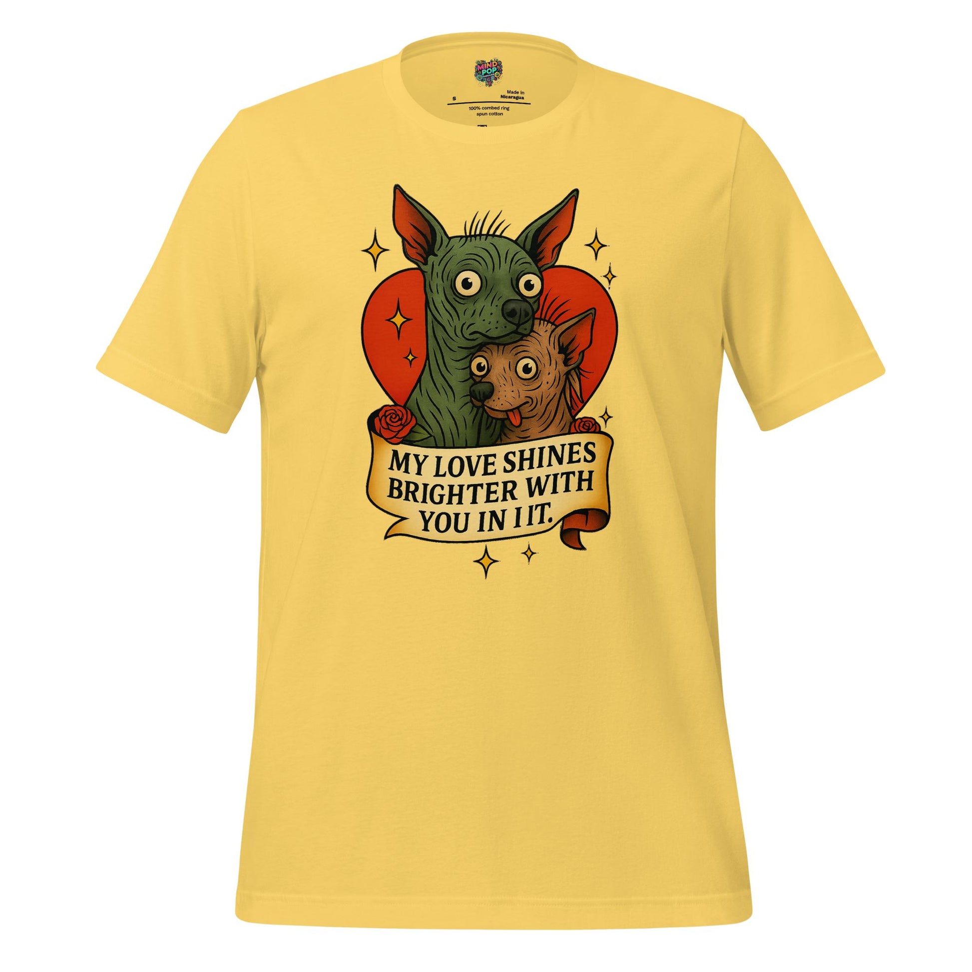 My Love Shines Brighter Graphic Shirt Yellow