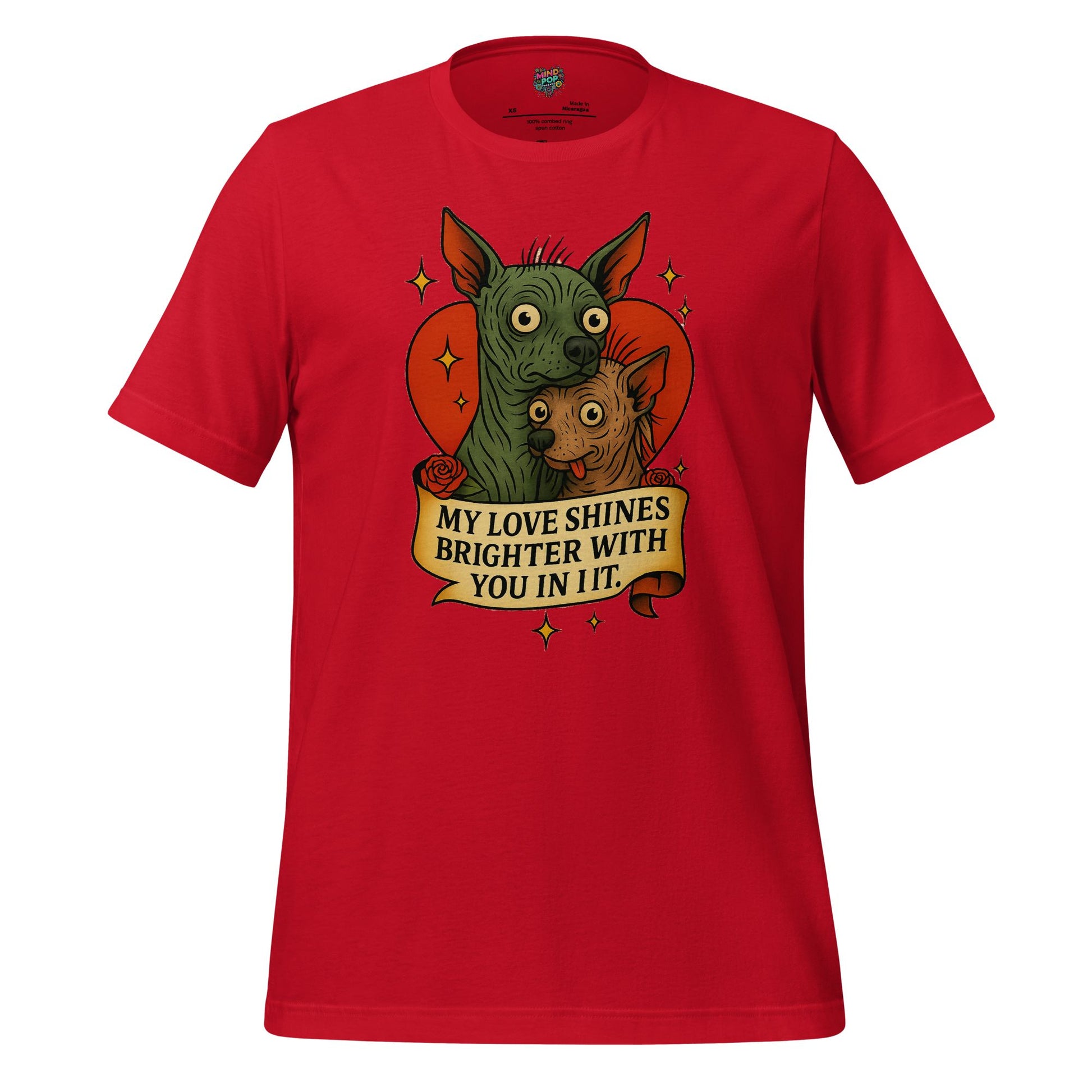 My Love Shines Brighter Graphic Shirt Red