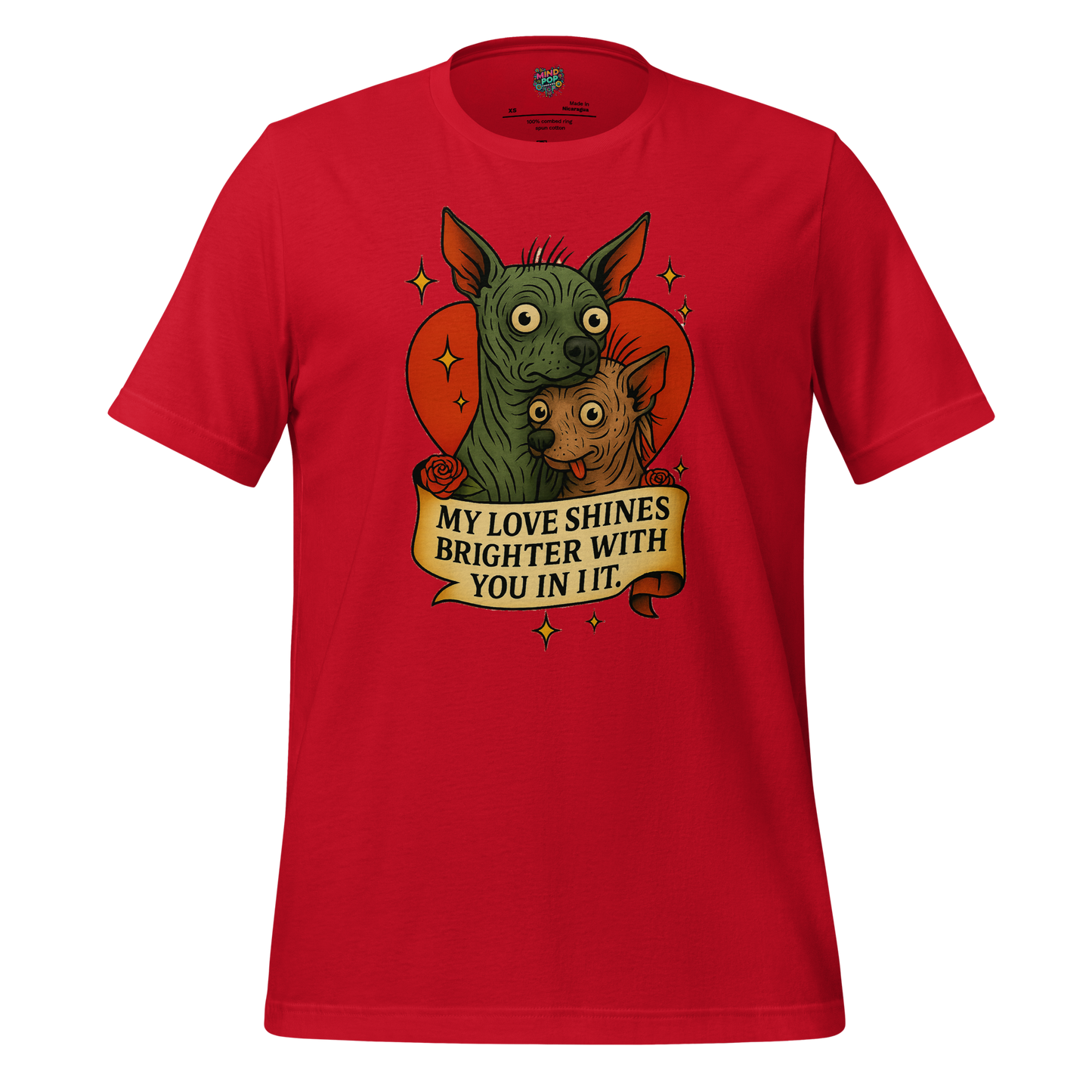 My Love Shines Brighter Graphic Shirt Red