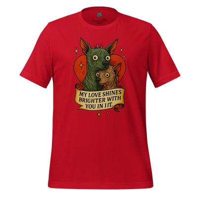 My Love Shines Brighter Graphic Shirt Red