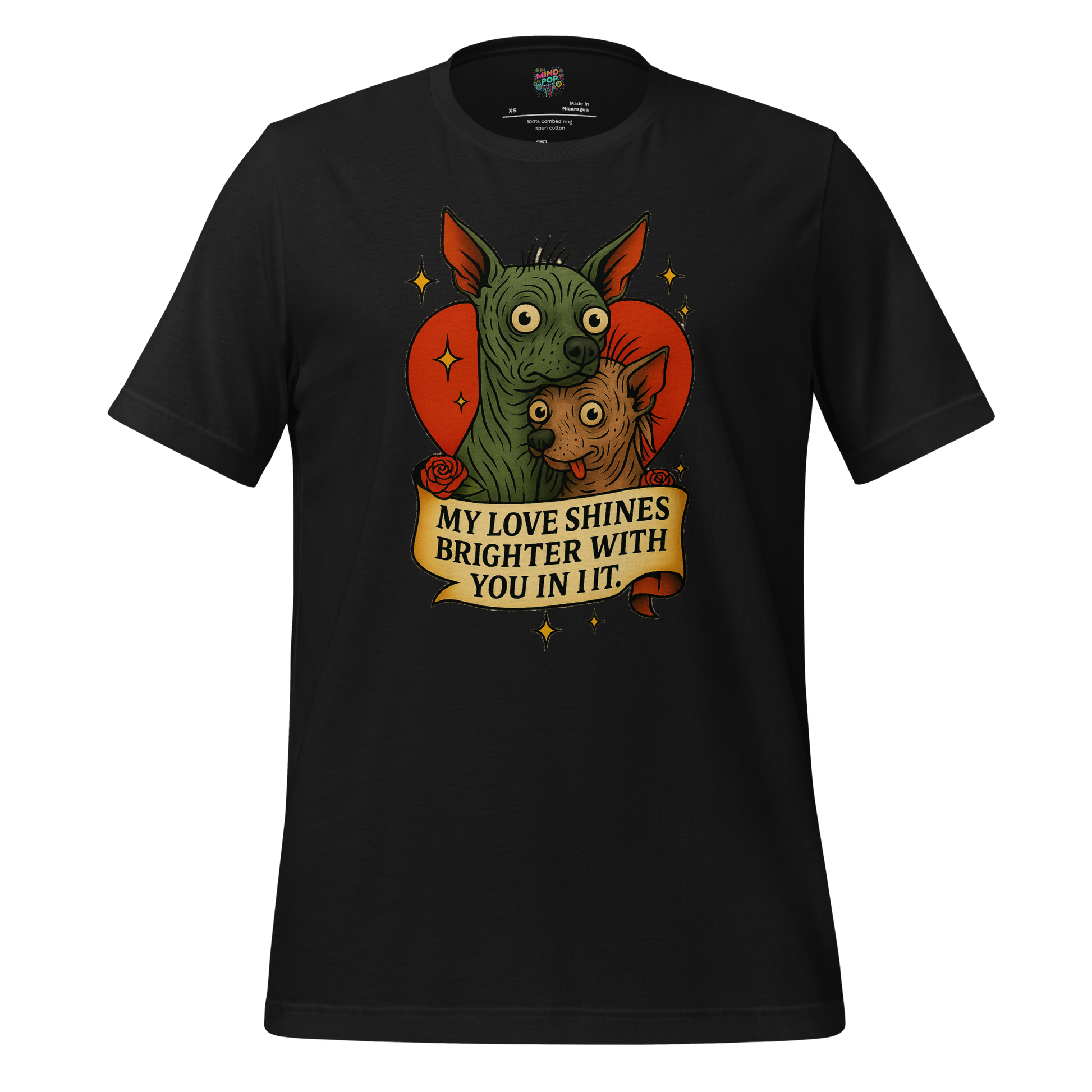 My Love Shines Brighter Graphic Shirt Vintage Black