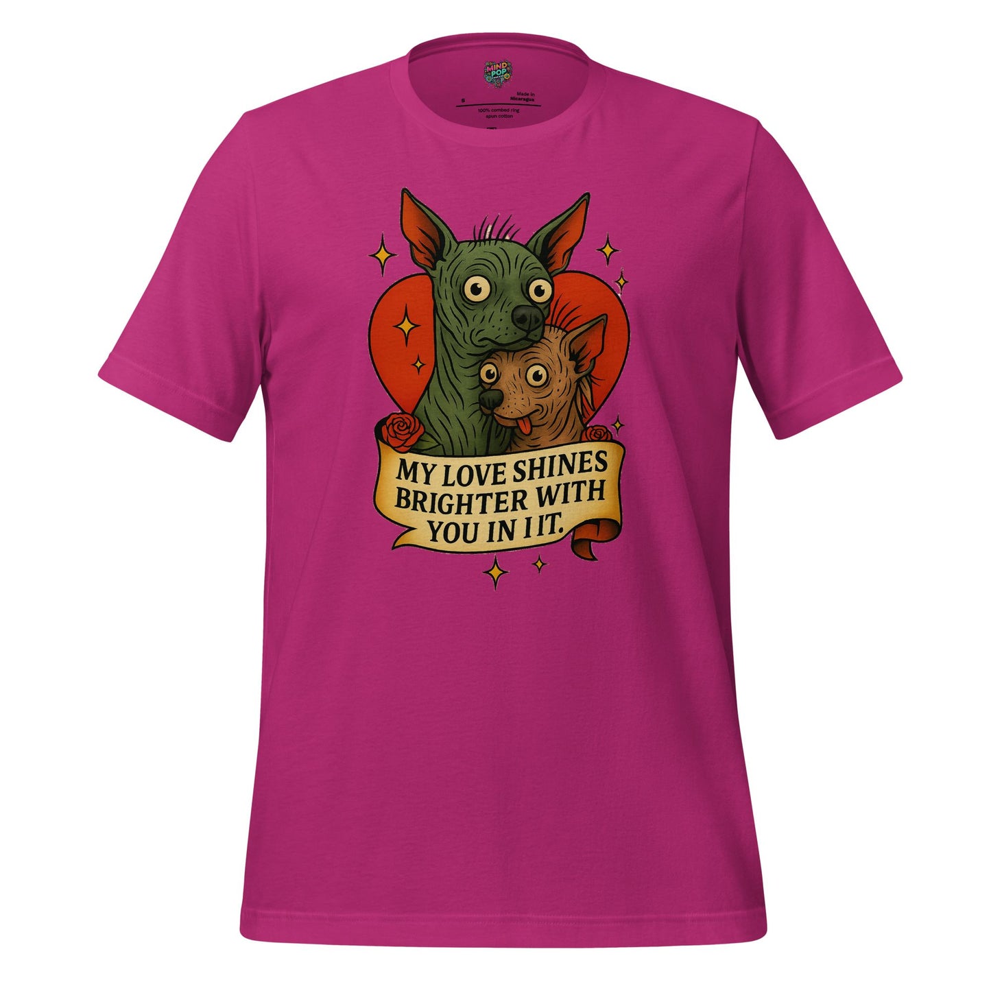 My Love Shines Brighter Graphic Shirt Berry