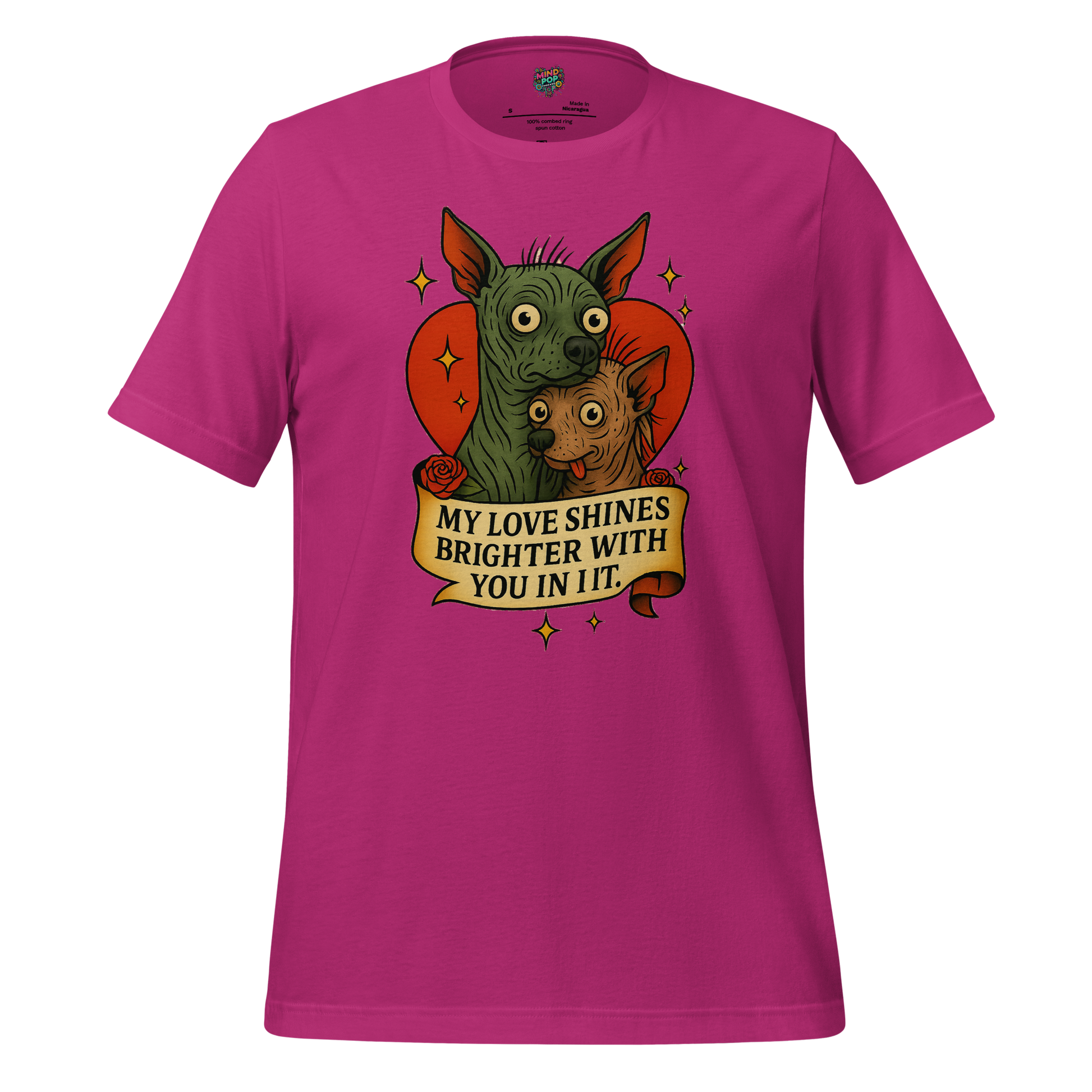 My Love Shines Brighter Graphic Shirt Berry