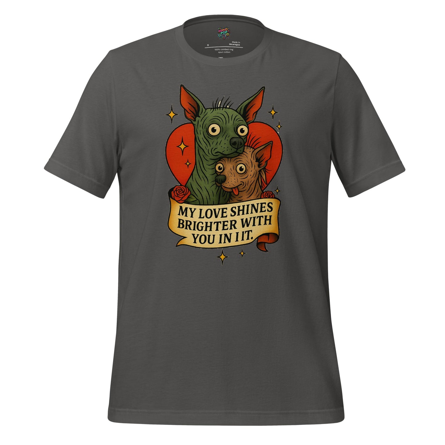 My Love Shines Brighter Graphic Shirt Asphalt