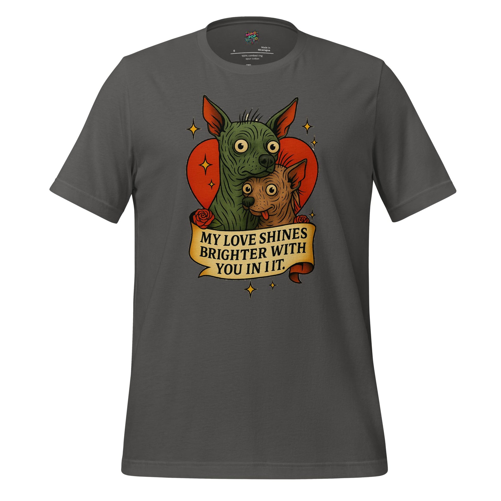My Love Shines Brighter Graphic Shirt Asphalt