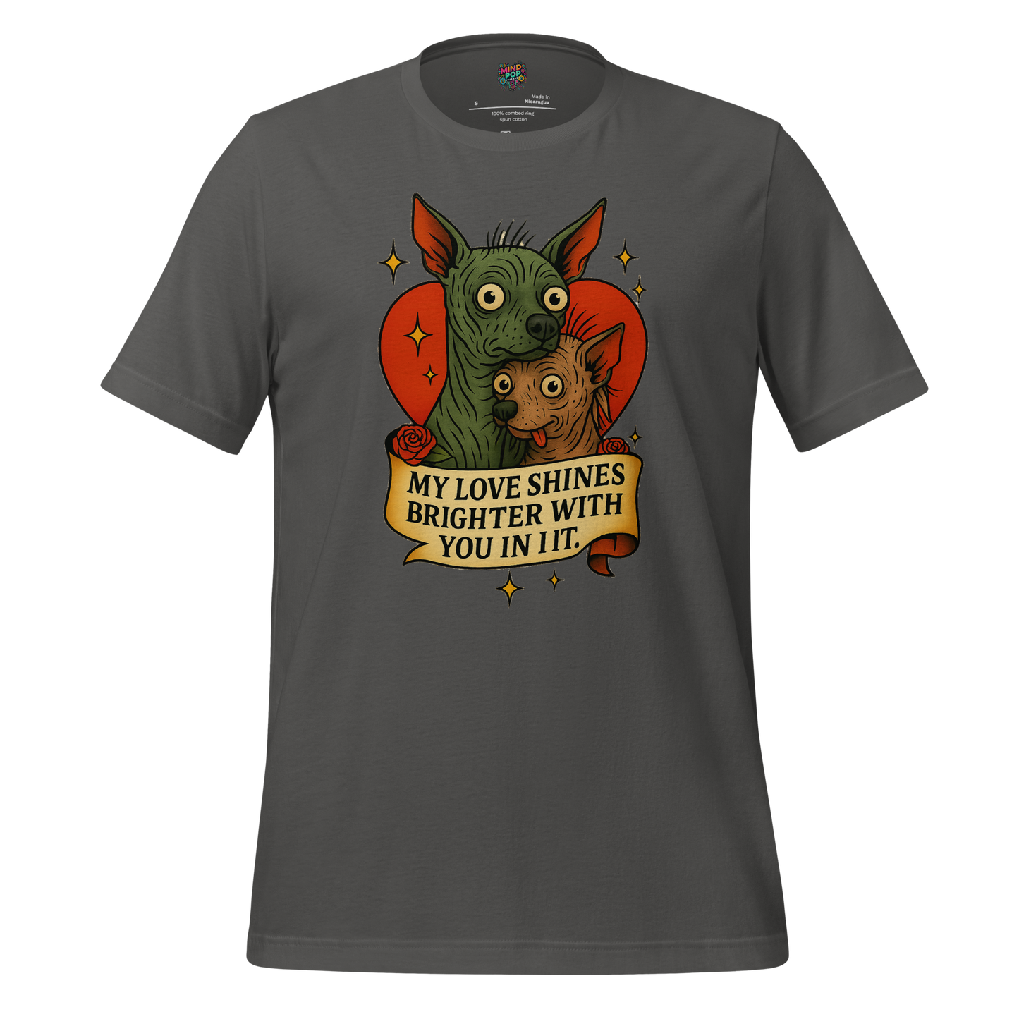 My Love Shines Brighter Graphic Shirt Asphalt