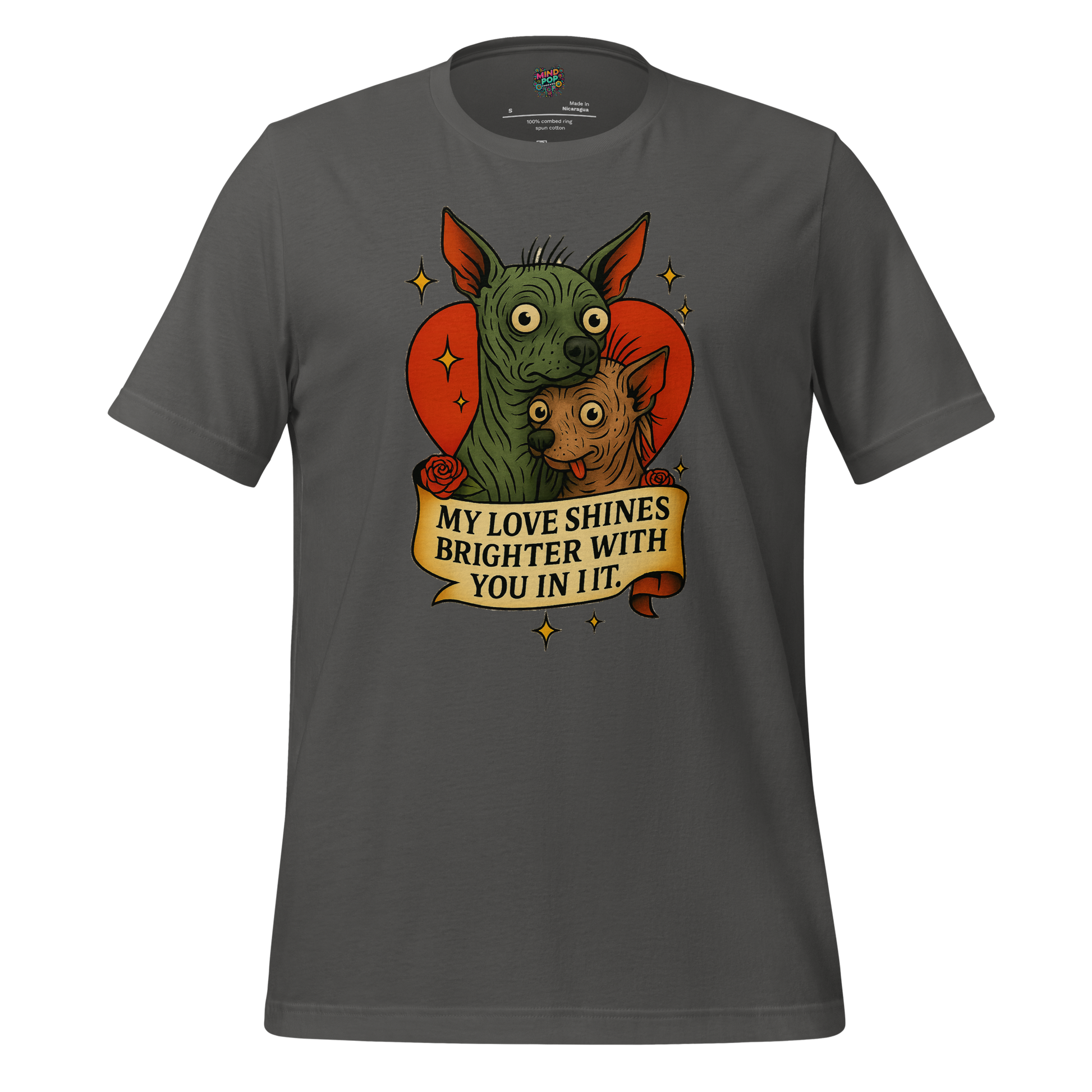 My Love Shines Brighter Graphic Shirt Asphalt