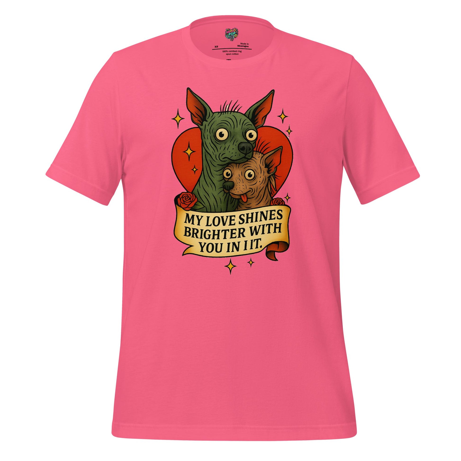 My Love Shines Brighter Graphic Shirt Charity Pink