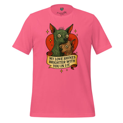 My Love Shines Brighter Graphic Shirt Charity Pink