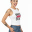 Namaste Botches Yoga & Pilates fitted Micro-rib Racer tank