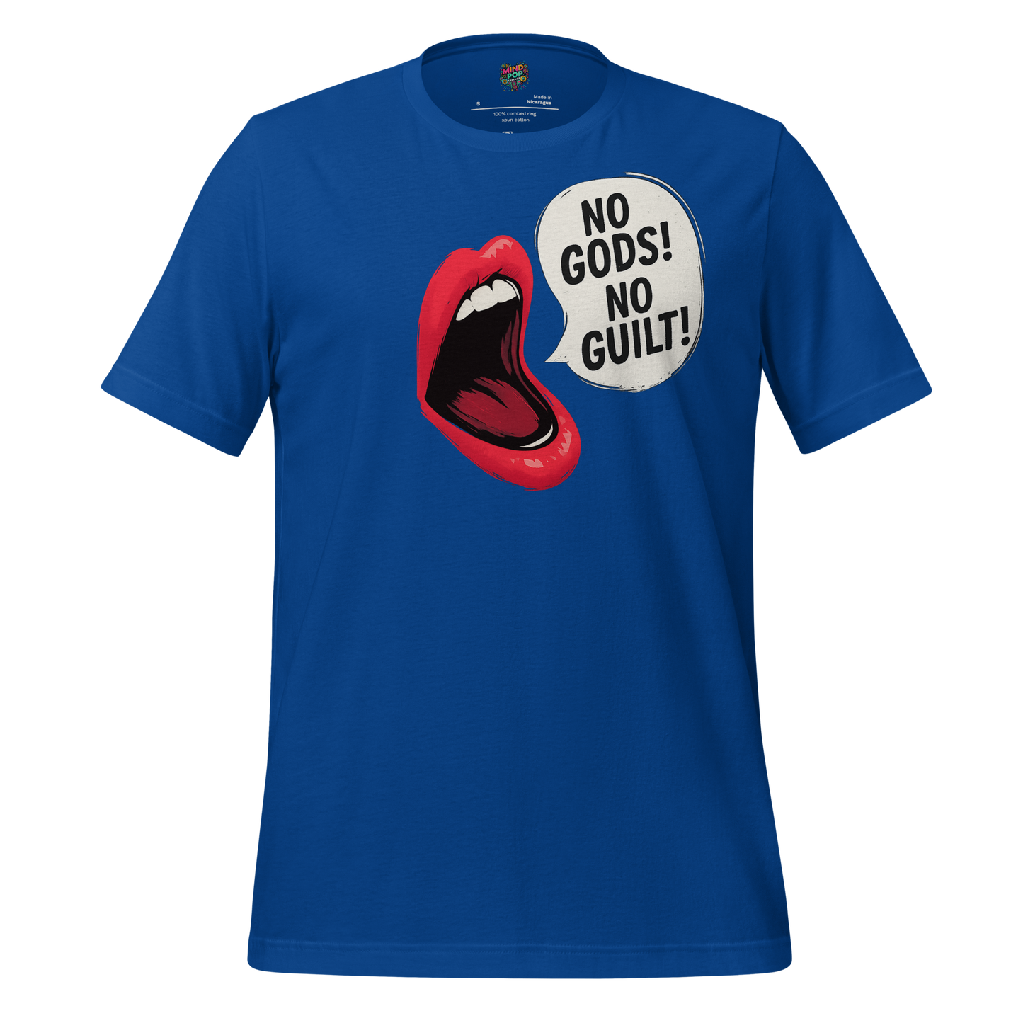 No Gods! No Guilt! Shirt True Royal