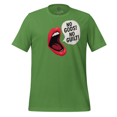 No Gods! No Guilt! Shirt Leaf