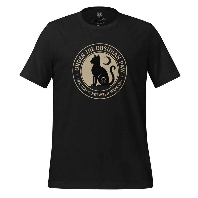 Obsidian Paw Cult Gothic Cat Lover Tee