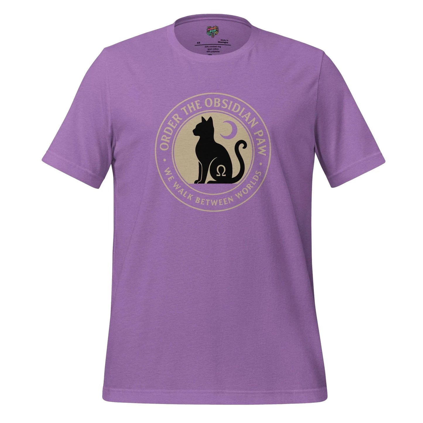 Obsidian Paw Cult Shirt Heather Team Purple