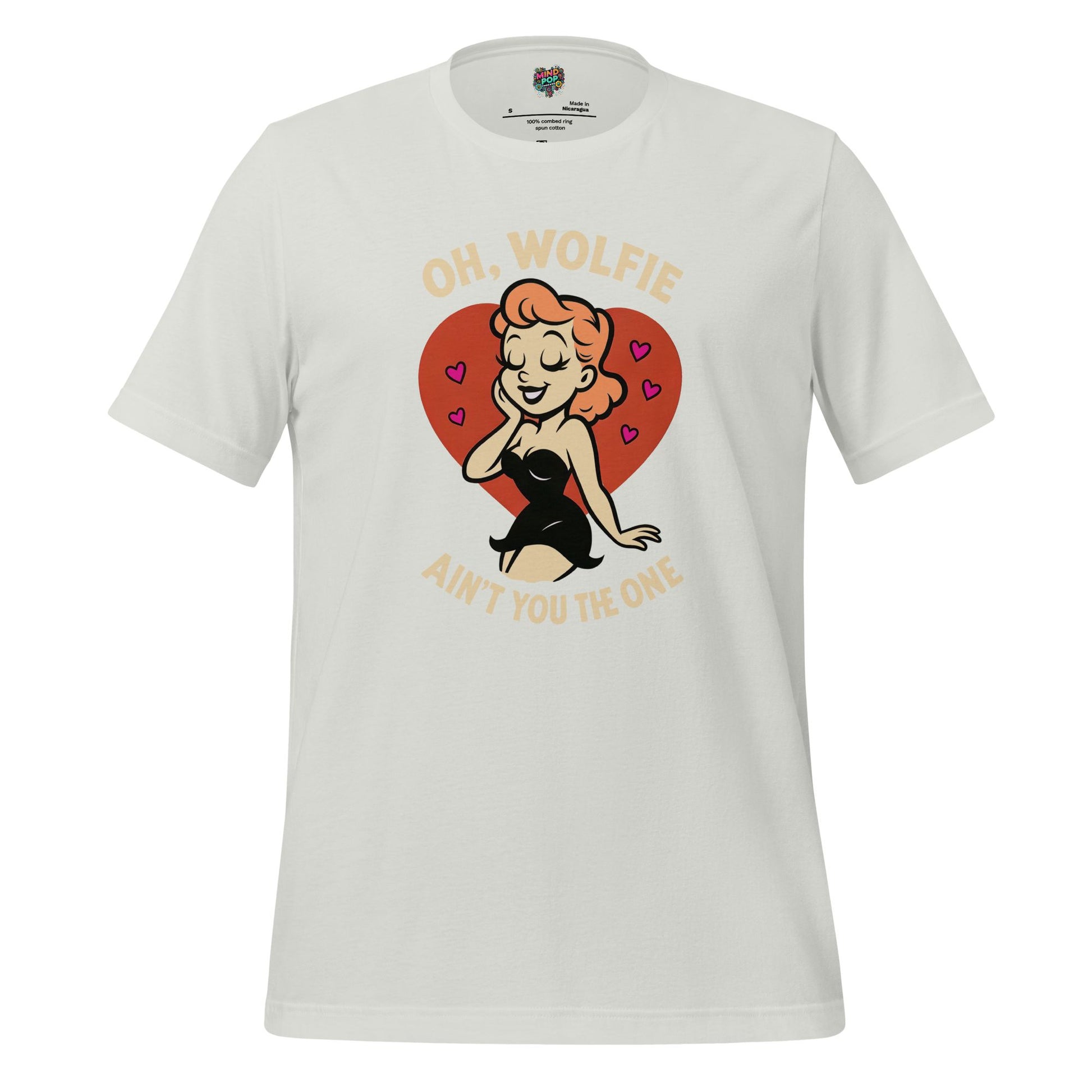 Oh Wolfie - Vintage Cartoon Graphic Silver
