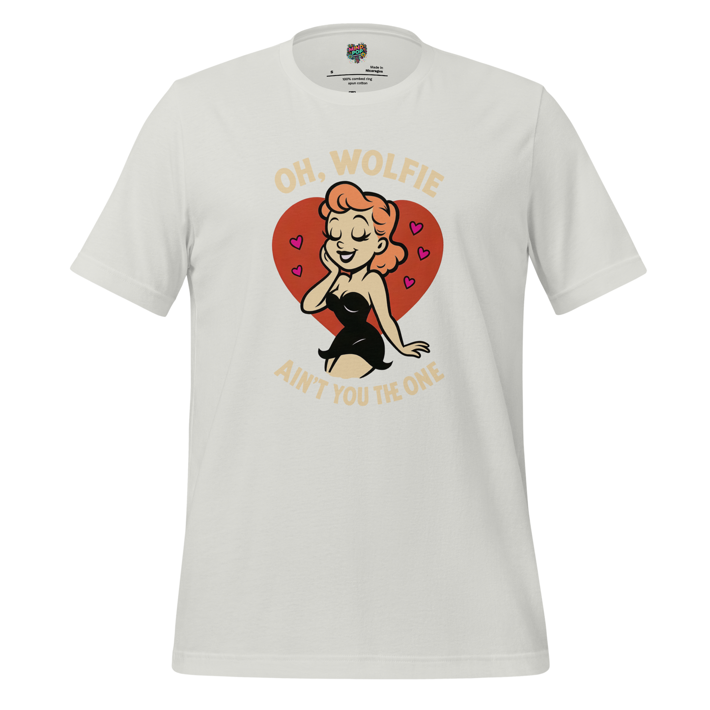 Oh Wolfie - Vintage Cartoon Graphic Silver
