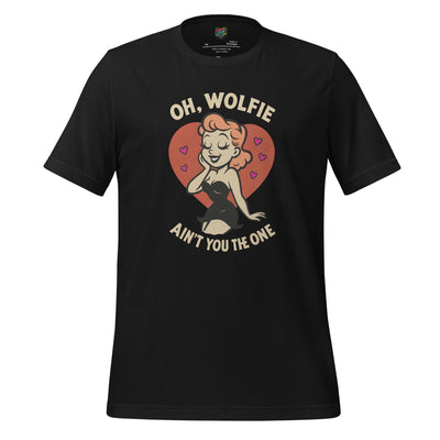 Oh Wolfie - Vintage Cartoon Graphic Vintage Black