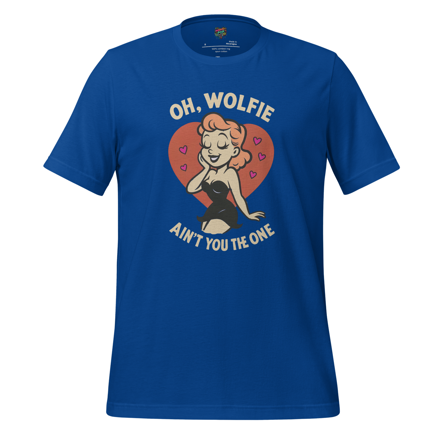 Oh Wolfie - Vintage Cartoon Graphic True Royal