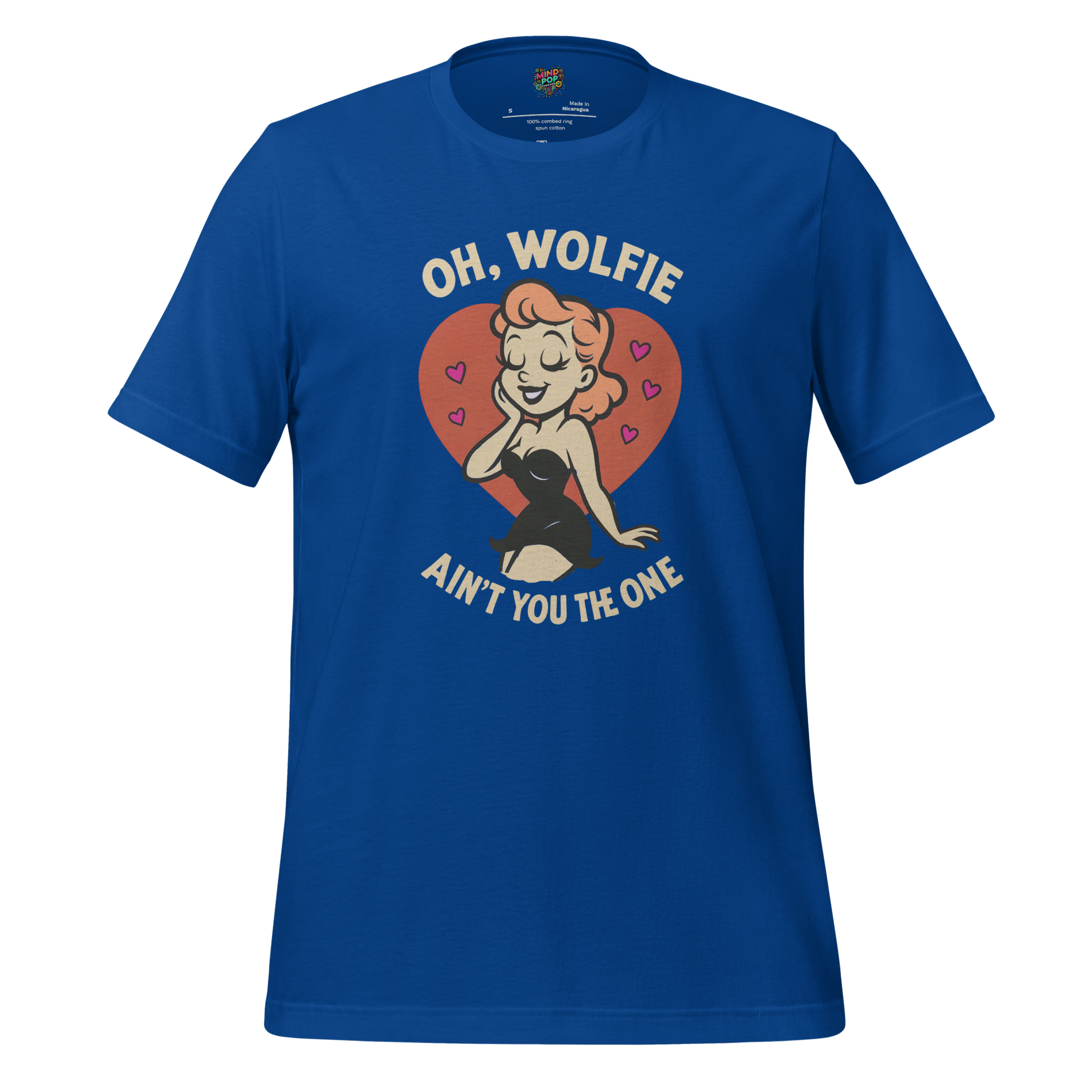 Oh Wolfie - Vintage Cartoon Graphic True Royal