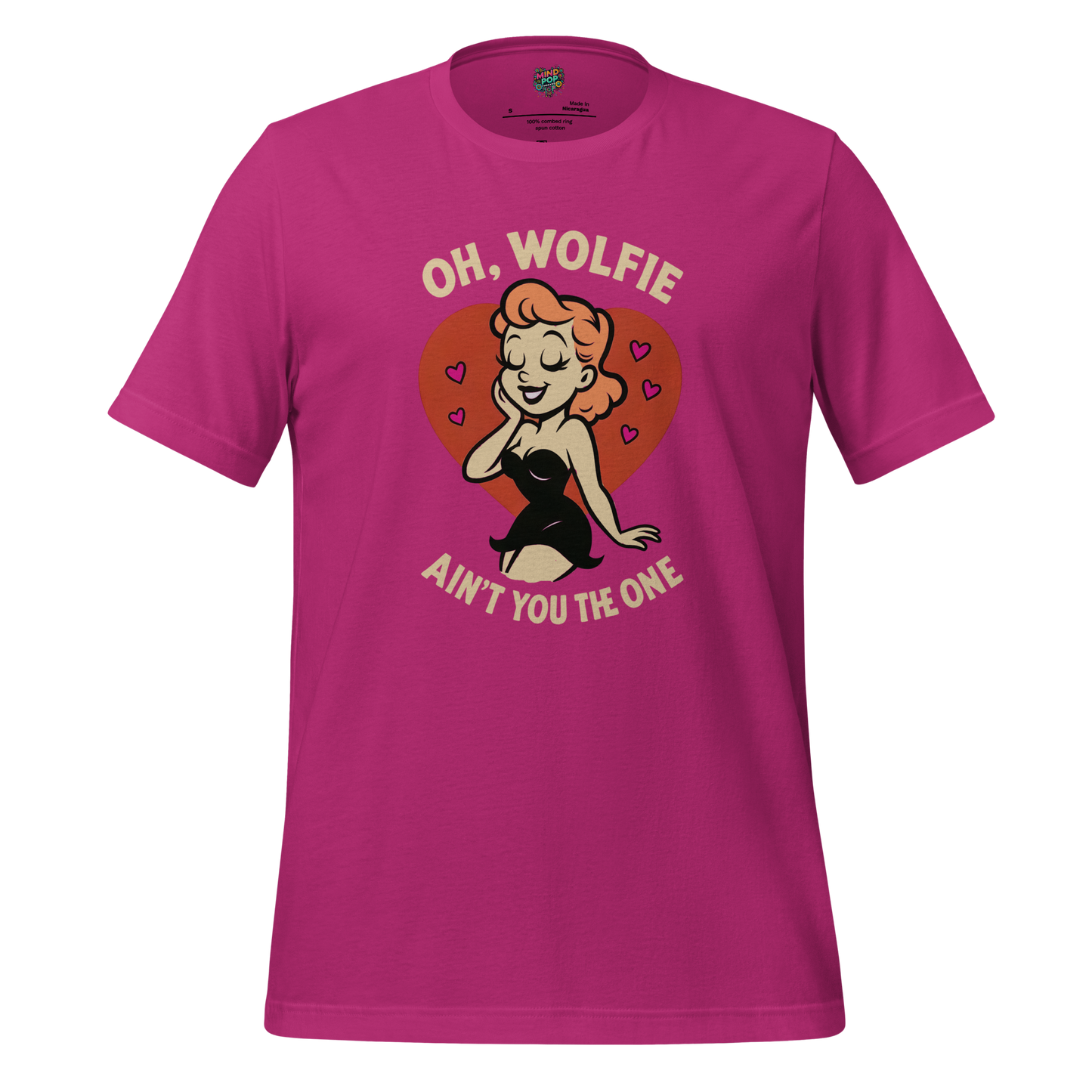 Oh Wolfie - Vintage Cartoon Graphic Berry