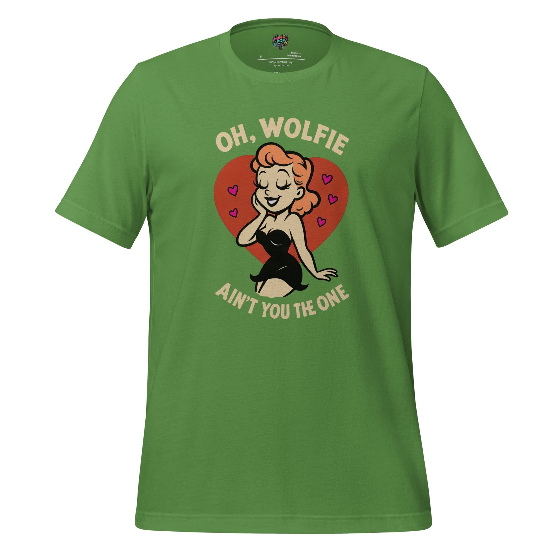 Oh Wolfie - Vintage Cartoon Graphic Leaf