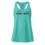 Ommm... My Back fitted racerback tank top Tahiti Blue