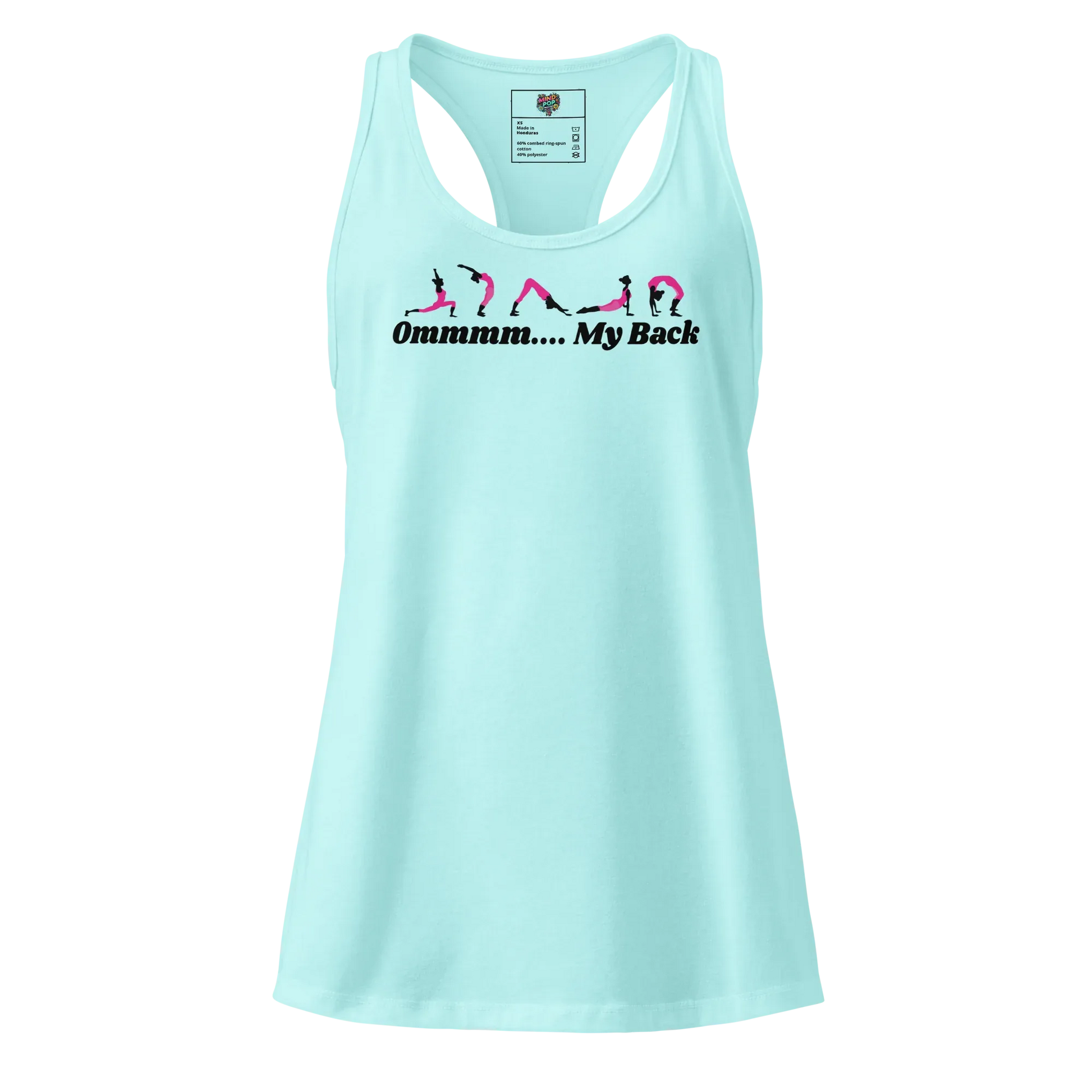 Ommm... My Back fitted racerback tank top Cancun