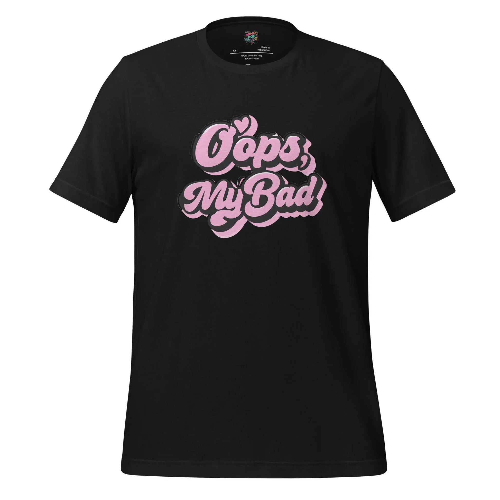 Oops My Bad Shirt Vintage Black