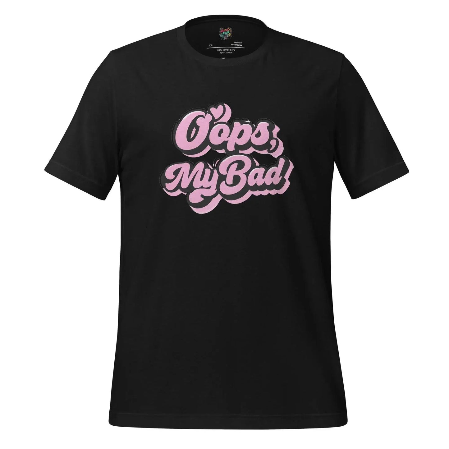 Oops My Bad Shirt Vintage Black