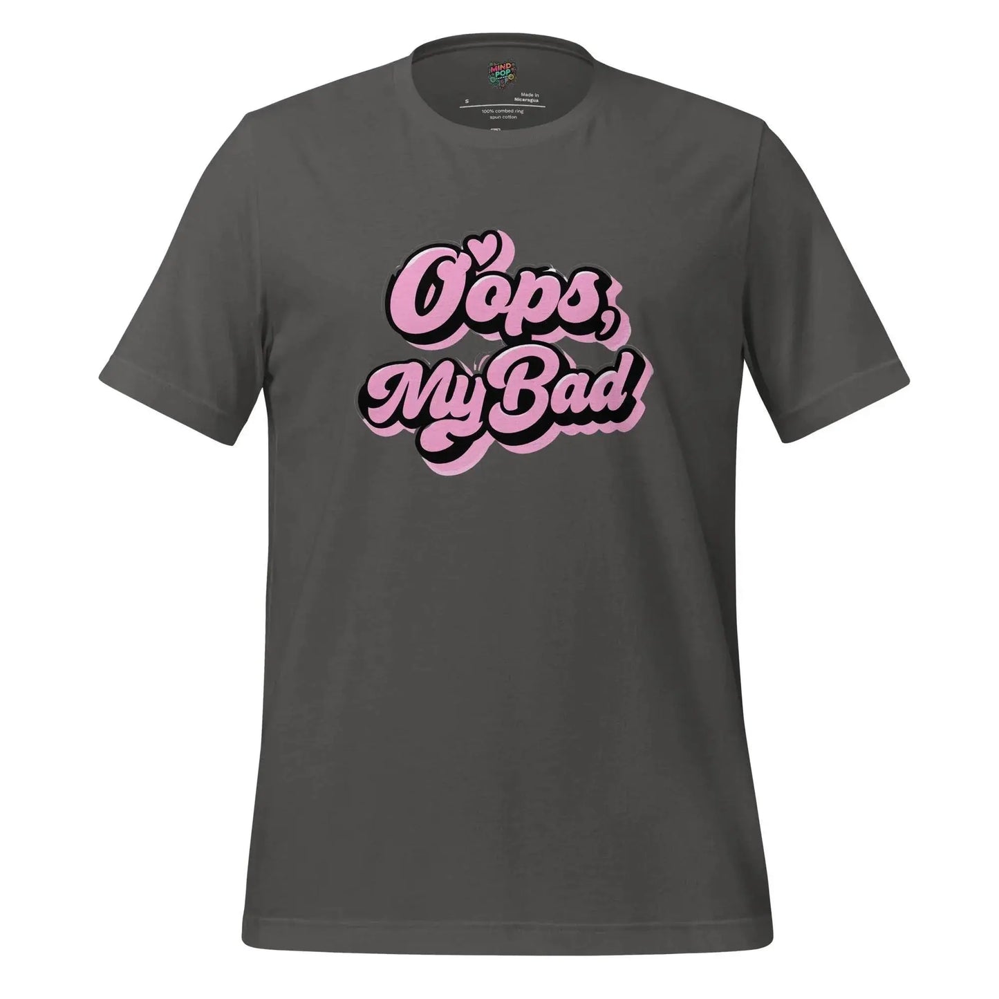 Oops My Bad Shirt Asphalt