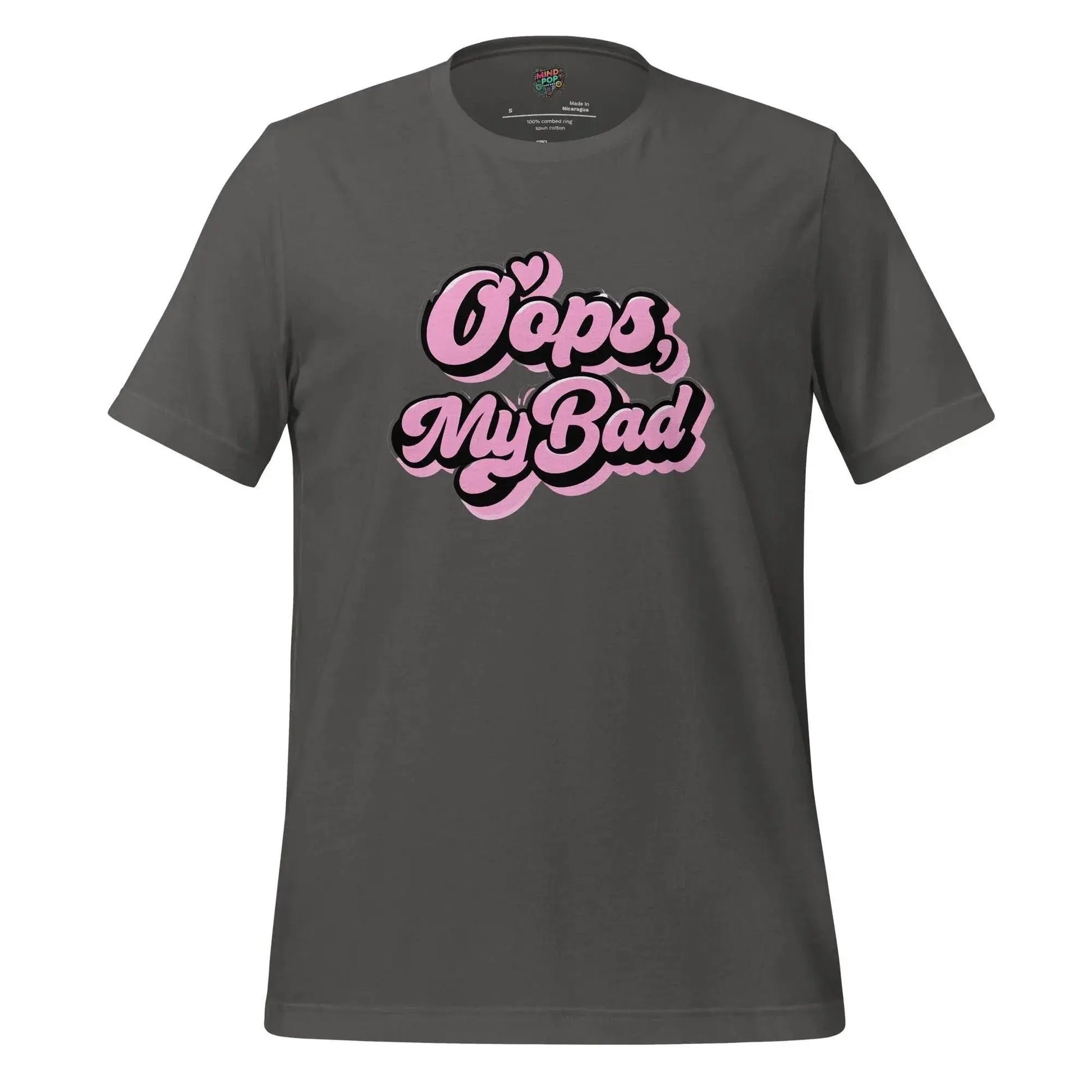 Oops My Bad Shirt Asphalt