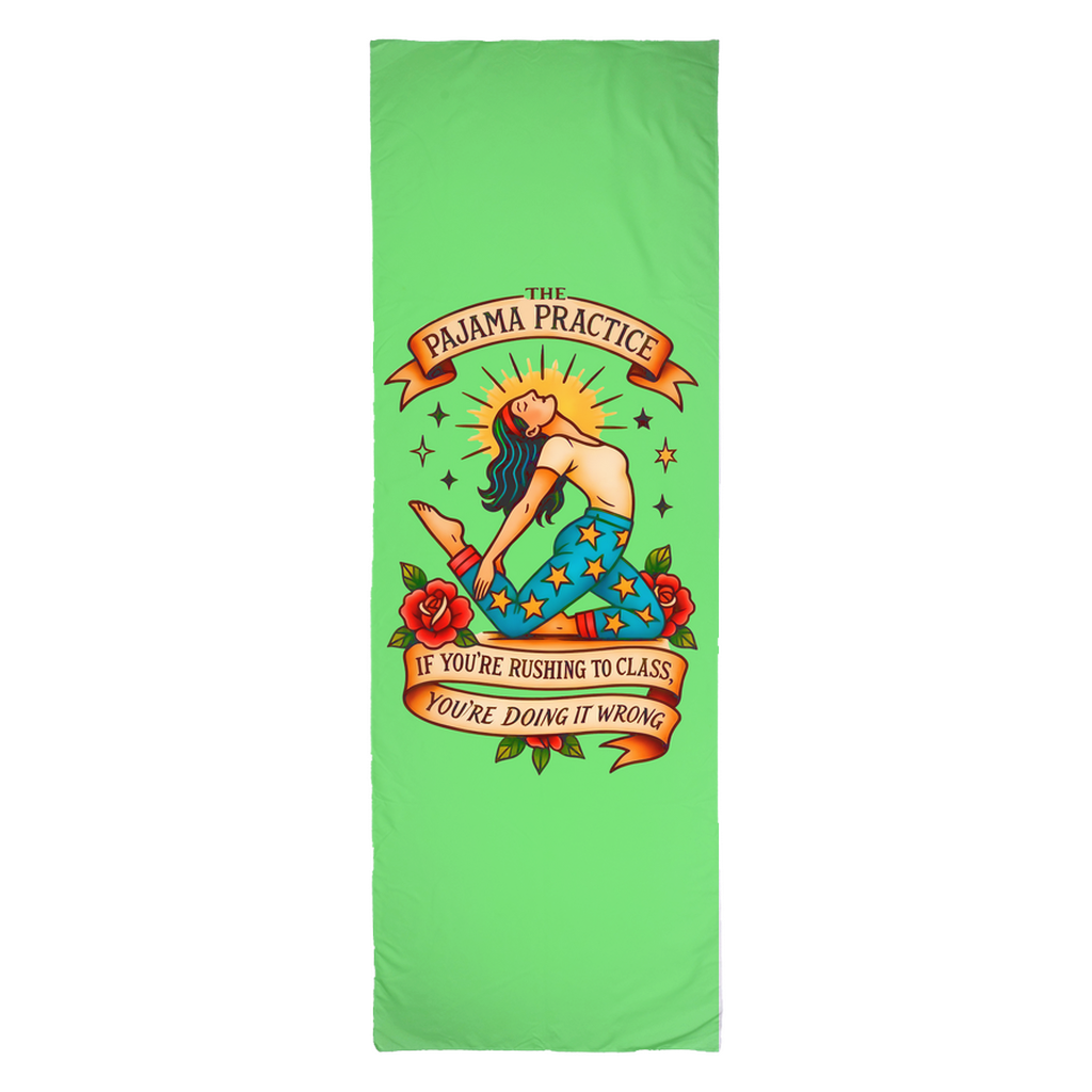 Pajama Practice Yoga Towel — Green