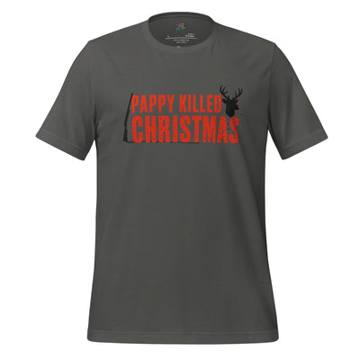 Pappy Killed Christmas - Dark Holiday Graphic Tee - tshirt - MPopTop - Asphalt - 4XL - 8103073_5312