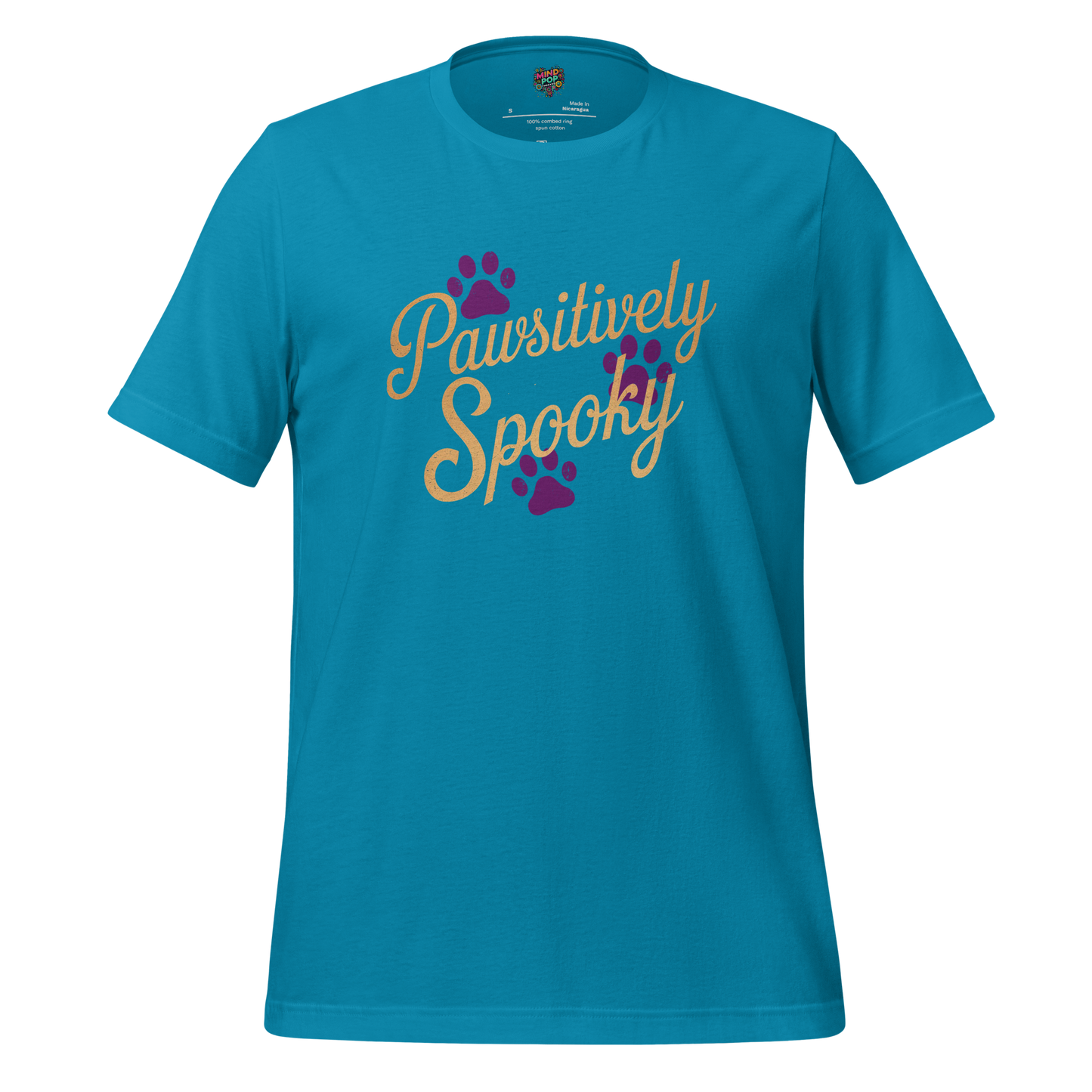Pawsitively Spooky shirt Aqua